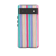 Google phone case-Sunrays Blue By Sarah Campbell-Product Details Raised bevel to protect screen from scratches. Impact resistant polycarbonate shell and shock absorbing inner TPU liner. Secure fit with design wrapping around side of the case and full access to ports. Compatible with Qi-standard wireless charging. Thickness 1/8 inch (3mm), weight 30g. Compatibility See drop down menu for options, please select the right case as we print to order.-Stringberry