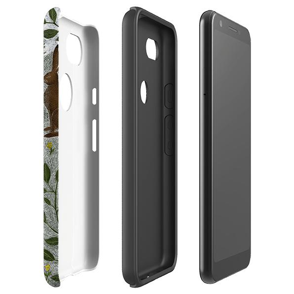 Google phone case-Sussex Downs By Catherine Rowe-Product Details Raised bevel to protect screen from scratches. Impact resistant polycarbonate shell and shock absorbing inner TPU liner. Secure fit with design wrapping around side of the case and full access to ports. Compatible with Qi-standard wireless charging. Thickness 1/8 inch (3mm), weight 30g. Compatibility See drop down menu for options, please select the right case as we print to order.-Stringberry