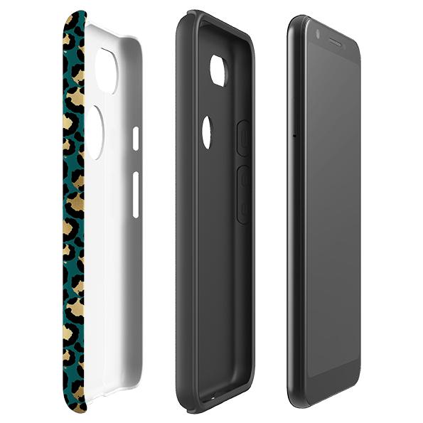 Google phone case-T Spots-Product Details Raised bevel to protect screen from scratches. Impact resistant polycarbonate shell and shock absorbing inner TPU liner. Secure fit with design wrapping around side of the case and full access to ports. Compatible with Qi-standard wireless charging. Thickness 1/8 inch (3mm), weight 30g. Compatibility See drop down menu for options, please select the right case as we print to order.-Stringberry