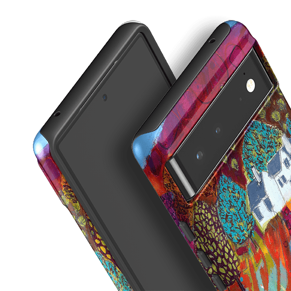 Google phone case-The Croft By Claire West-Product Details Raised bevel to protect screen from scratches. Impact resistant polycarbonate shell and shock absorbing inner TPU liner. Secure fit with design wrapping around side of the case and full access to ports. Compatible with Qi-standard wireless charging. Thickness 1/8 inch (3mm), weight 30g. Compatibility See drop down menu for options, please select the right case as we print to order.-Stringberry