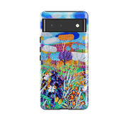 Google phone case-The Day By Claire West-Product Details Raised bevel to protect screen from scratches. Impact resistant polycarbonate shell and shock absorbing inner TPU liner. Secure fit with design wrapping around side of the case and full access to ports. Compatible with Qi-standard wireless charging. Thickness 1/8 inch (3mm), weight 30g. Compatibility See drop down menu for options, please select the right case as we print to order.-Stringberry