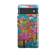 Google phone case-The Hills By Claire West-Product Details Raised bevel to protect screen from scratches. Impact resistant polycarbonate shell and shock absorbing inner TPU liner. Secure fit with design wrapping around side of the case and full access to ports. Compatible with Qi-standard wireless charging. Thickness 1/8 inch (3mm), weight 30g. Compatibility See drop down menu for options, please select the right case as we print to order.-Stringberry