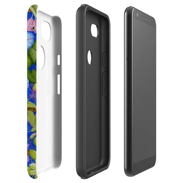 Google phone case-The Trellis By Bex Parkin-Product Details Raised bevel to protect screen from scratches. Impact resistant polycarbonate shell and shock absorbing inner TPU liner. Secure fit with design wrapping around side of the case and full access to ports. Compatible with Qi-standard wireless charging. Thickness 1/8 inch (3mm), weight 30g. Compatibility See drop down menu for options, please select the right case as we print to order.-Stringberry