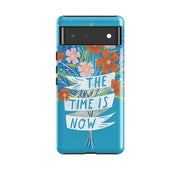 Google phone case-Time is Now By Lee Foster Wilson-Product Details Raised bevel to protect screen from scratches. Impact resistant polycarbonate shell and shock absorbing inner TPU liner. Secure fit with design wrapping around side of the case and full access to ports. Compatible with Qi-standard wireless charging. Thickness 1/8 inch (3mm), weight 30g. Compatibility See drop down menu for options, please select the right case as we print to order.-Stringberry