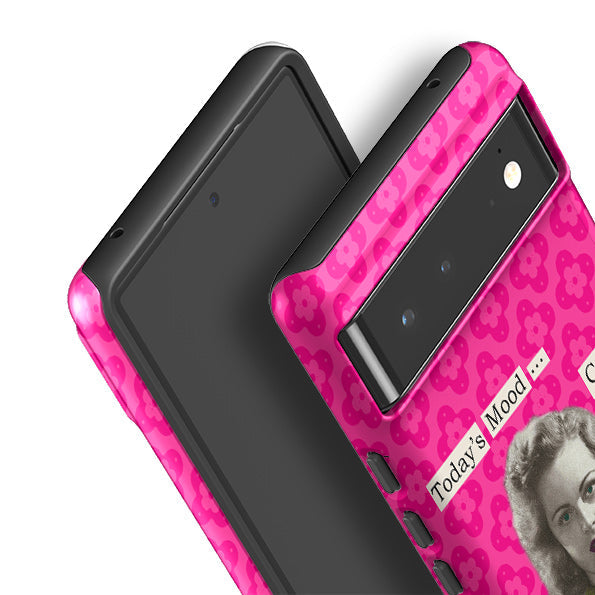 Google phone case-Todays Mood By Clare Jordan-Product Details Raised bevel to protect screen from scratches. Impact resistant polycarbonate shell and shock absorbing inner TPU liner. Secure fit with design wrapping around side of the case and full access to ports. Compatible with Qi-standard wireless charging. Thickness 1/8 inch (3mm), weight 30g. Compatibility See drop down menu for options, please select the right case as we print to order.-Stringberry