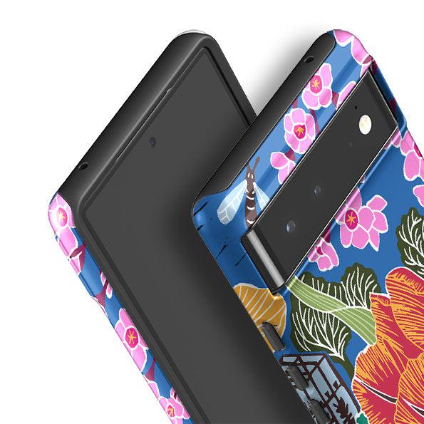 Google phone case-Tulip By Kate Heiss-Product Details Raised bevel to protect screen from scratches. Impact resistant polycarbonate shell and shock absorbing inner TPU liner. Secure fit with design wrapping around side of the case and full access to ports. Compatible with Qi-standard wireless charging. Thickness 1/8 inch (3mm), weight 30g. Compatibility See drop down menu for options, please select the right case as we print to order.-Stringberry