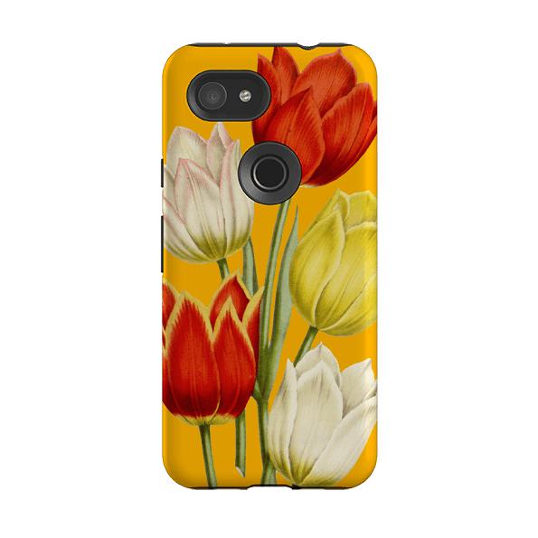 Google phone case-Tulips-Product Details Raised bevel to protect screen from scratches. Impact resistant polycarbonate shell and shock absorbing inner TPU liner. Secure fit with design wrapping around side of the case and full access to ports. Compatible with Qi-standard wireless charging. Thickness 1/8 inch (3mm), weight 30g. Compatibility See drop down menu for options, please select the right case as we print to order.-Stringberry