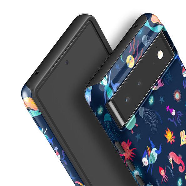 Google phone case-Underwater By Mia Underwood-Product Details Raised bevel to protect screen from scratches. Impact resistant polycarbonate shell and shock absorbing inner TPU liner. Secure fit with design wrapping around side of the case and full access to ports. Compatible with Qi-standard wireless charging. Thickness 1/8 inch (3mm), weight 30g. Compatibility See drop down menu for options, please select the right case as we print to order.-Stringberry