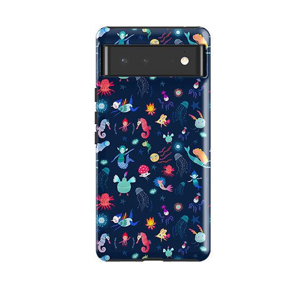 Google phone case-Underwater By Mia Underwood-Product Details Raised bevel to protect screen from scratches. Impact resistant polycarbonate shell and shock absorbing inner TPU liner. Secure fit with design wrapping around side of the case and full access to ports. Compatible with Qi-standard wireless charging. Thickness 1/8 inch (3mm), weight 30g. Compatibility See drop down menu for options, please select the right case as we print to order.-Stringberry