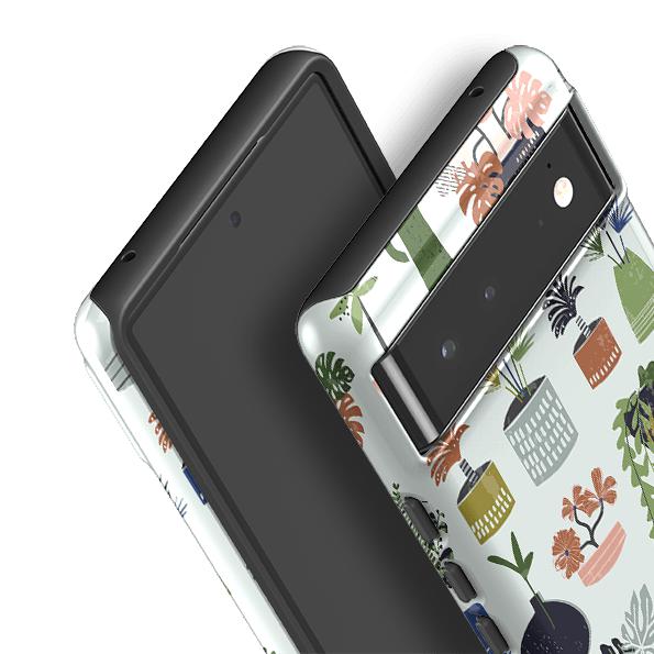 Google phone case-Urban Jungle By Ali Brookes-Product Details Raised bevel to protect screen from scratches. Impact resistant polycarbonate shell and shock absorbing inner TPU liner. Secure fit with design wrapping around side of the case and full access to ports. Compatible with Qi-standard wireless charging. Thickness 1/8 inch (3mm), weight 30g. Compatibility See drop down menu for options, please select the right case as we print to order.-Stringberry