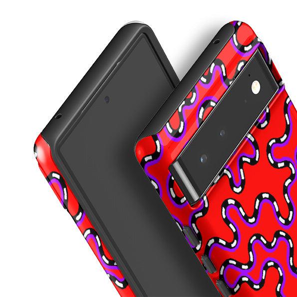 Google phone case-Vermicular By Cressida Bell-Product Details Raised bevel to protect screen from scratches. Impact resistant polycarbonate shell and shock absorbing inner TPU liner. Secure fit with design wrapping around side of the case and full access to ports. Compatible with Qi-standard wireless charging. Thickness 1/8 inch (3mm), weight 30g. Compatibility See drop down menu for options, please select the right case as we print to order.-Stringberry