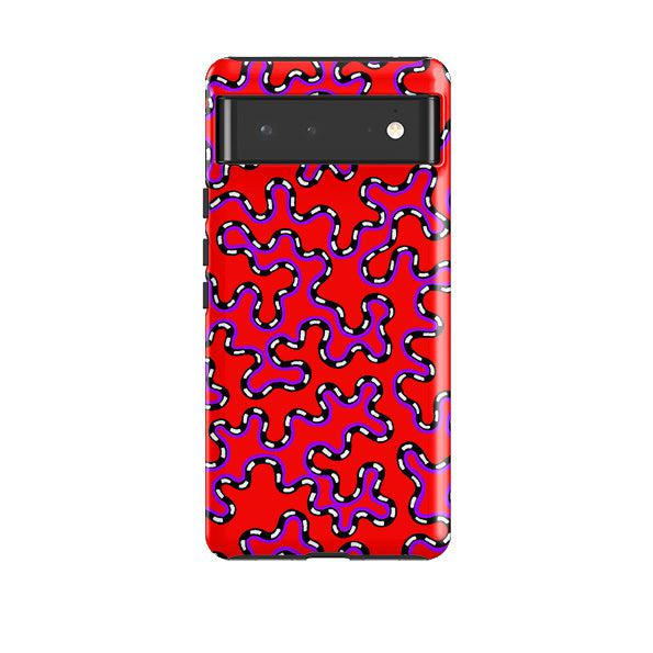 Google phone case-Vermicular By Cressida Bell-Product Details Raised bevel to protect screen from scratches. Impact resistant polycarbonate shell and shock absorbing inner TPU liner. Secure fit with design wrapping around side of the case and full access to ports. Compatible with Qi-standard wireless charging. Thickness 1/8 inch (3mm), weight 30g. Compatibility See drop down menu for options, please select the right case as we print to order.-Stringberry