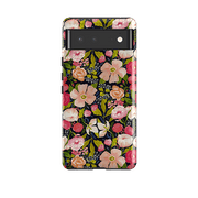 Google phone case-Vintage Roses By Bex Parkin-Product Details Raised bevel to protect screen from scratches. Impact resistant polycarbonate shell and shock absorbing inner TPU liner. Secure fit with design wrapping around side of the case and full access to ports. Compatible with Qi-standard wireless charging. Thickness 1/8 inch (3mm), weight 30g. Compatibility See drop down menu for options, please select the right case as we print to order.-Stringberry