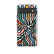 Google phone case-Wiggles-Product Details Raised bevel to protect screen from scratches. Impact resistant polycarbonate shell and shock absorbing inner TPU liner. Secure fit with design wrapping around side of the case and full access to ports. Compatible with Qi-standard wireless charging. Thickness 1/8 inch (3mm), weight 30g. Compatibility See drop down menu for options, please select the right case as we print to order.-Stringberry