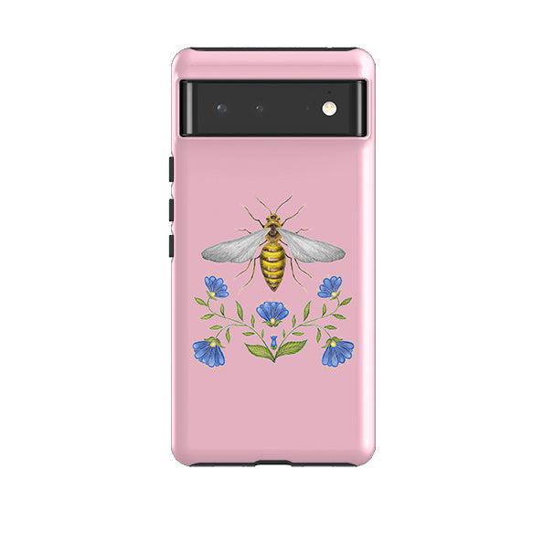 Google phone case-Wings Of Freedom Pink By Catherine Rowe-Product Details Raised bevel to protect screen from scratches. Impact resistant polycarbonate shell and shock absorbing inner TPU liner. Secure fit with design wrapping around side of the case and full access to ports. Compatible with Qi-standard wireless charging. Thickness 1/8 inch (3mm), weight 30g. Compatibility See drop down menu for options, please select the right case as we print to order.-Stringberry