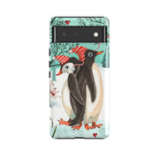 Google phone case-Winter Together By Caroline Bonne Muller-Product Details Raised bevel to protect screen from scratches. Impact resistant polycarbonate shell and shock absorbing inner TPU liner. Secure fit with design wrapping around side of the case and full access to ports. Compatible with Qi-standard wireless charging. Thickness 1/8 inch (3mm), weight 30g. Compatibility See drop down menu for options, please select the right case as we print to order.-Stringberry