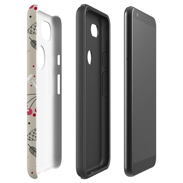 Google phone case-Wonderland-Product Details Raised bevel to protect screen from scratches. Impact resistant polycarbonate shell and shock absorbing inner TPU liner. Secure fit with design wrapping around side of the case and full access to ports. Compatible with Qi-standard wireless charging. Thickness 1/8 inch (3mm), weight 30g. Compatibility See drop down menu for options, please select the right case as we print to order.-Stringberry