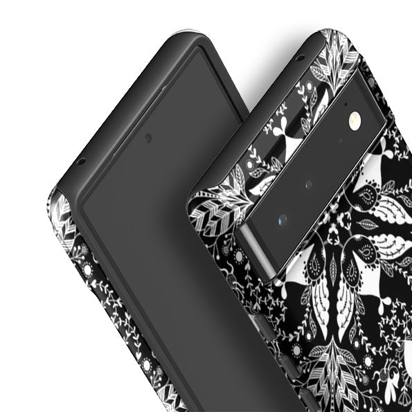 Google phone case-Woodfolk By Mia Underwood-Product Details Raised bevel to protect screen from scratches. Impact resistant polycarbonate shell and shock absorbing inner TPU liner. Secure fit with design wrapping around side of the case and full access to ports. Compatible with Qi-standard wireless charging. Thickness 1/8 inch (3mm), weight 30g. Compatibility See drop down menu for options, please select the right case as we print to order.-Stringberry