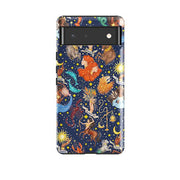 Google phone case-Zodiac Composite By Catherine Rowe-Product Details Raised bevel to protect screen from scratches. Impact resistant polycarbonate shell and shock absorbing inner TPU liner. Secure fit with design wrapping around side of the case and full access to ports. Compatible with Qi-standard wireless charging. Thickness 1/8 inch (3mm), weight 30g. Compatibility See drop down menu for options, please select the right case as we print to order.-Stringberry