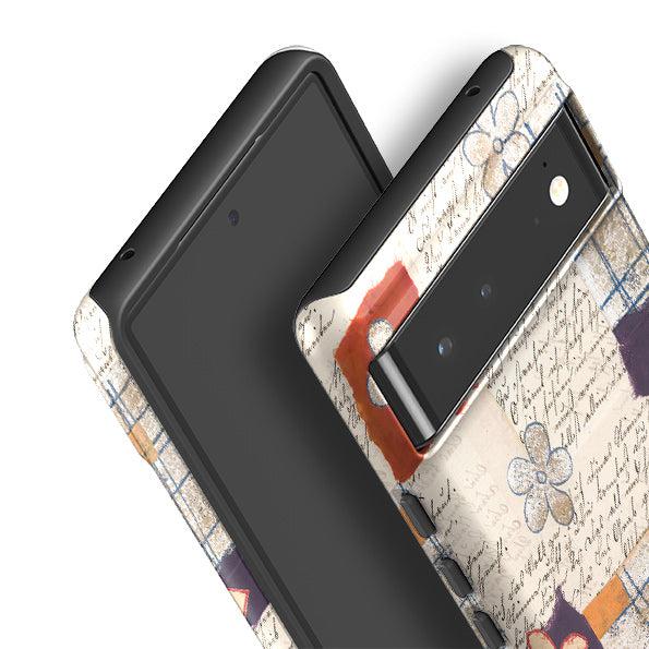 Google phone case-Alicia By Jehane-Product Details Raised bevel to protect screen from scratches. Impact resistant polycarbonate shell and shock absorbing inner TPU liner. Secure fit with design wrapping around side of the case and full access to ports. Compatible with Qi-standard wireless charging. Thickness 1/8 inch (3mm), weight 30g. Compatibility See drop down menu for options, please select the right case as we print to order.-Stringberry