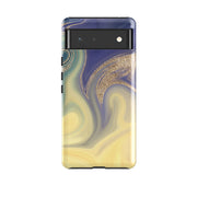 Google phone case-Amarillo (case does not glitter)-Product Details Raised bevel to protect screen from scratches. Impact resistant polycarbonate shell and shock absorbing inner TPU liner. Secure fit with design wrapping around side of the case and full access to ports. Compatible with Qi-standard wireless charging. Thickness 1/8 inch (3mm), weight 30g. Compatibility See drop down menu for options, please select the right case as we print to order.-Stringberry
