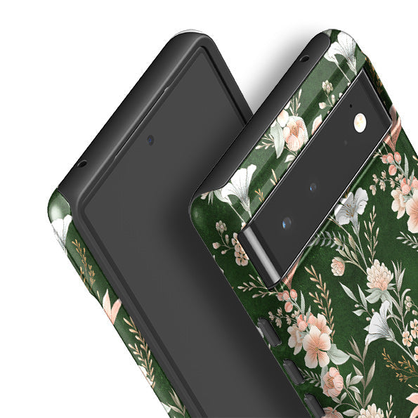 Google phone case-Aria-Product Details Raised bevel to protect screen from scratches. Impact resistant polycarbonate shell and shock absorbing inner TPU liner. Secure fit with design wrapping around side of the case and full access to ports. Compatible with Qi-standard wireless charging. Thickness 1/8 inch (3mm), weight 30g. Compatibility See drop down menu for options, please select the right case as we print to order.-Stringberry