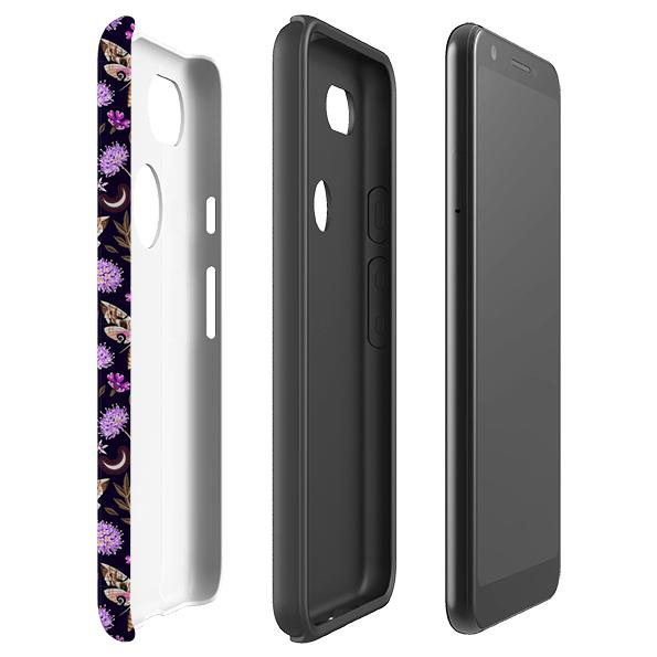 Google phone case-Bayley-Product Details Raised bevel to protect screen from scratches. Impact resistant polycarbonate shell and shock absorbing inner TPU liner. Secure fit with design wrapping around side of the case and full access to ports. Compatible with Qi-standard wireless charging. Thickness 1/8 inch (3mm), weight 30g. Compatibility See drop down menu for options, please select the right case as we print to order.-Stringberry