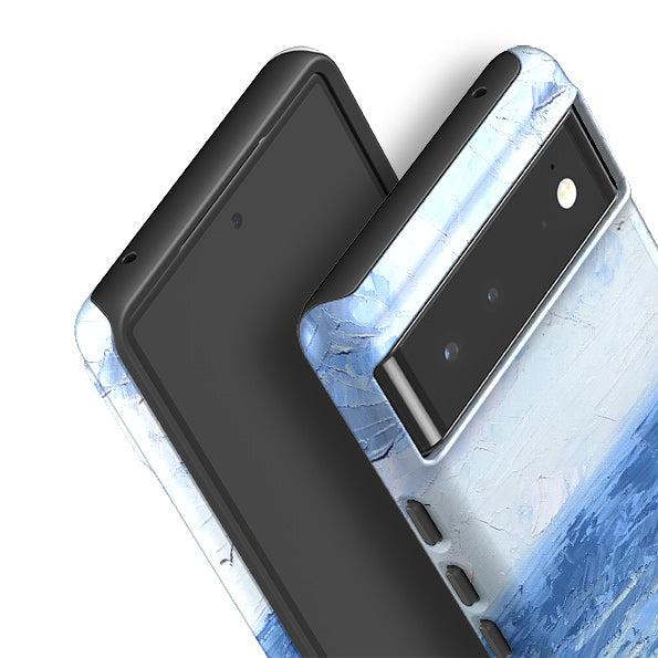Google phone case-Beach Path By Mary Stubberfield-Product Details Raised bevel to protect screen from scratches. Impact resistant polycarbonate shell and shock absorbing inner TPU liner. Secure fit with design wrapping around side of the case and full access to ports. Compatible with Qi-standard wireless charging. Thickness 1/8 inch (3mm), weight 30g. Compatibility See drop down menu for options, please select the right case as we print to order.-Stringberry