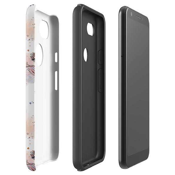 Google phone case-Bliss-Product Details Raised bevel to protect screen from scratches. Impact resistant polycarbonate shell and shock absorbing inner TPU liner. Secure fit with design wrapping around side of the case and full access to ports. Compatible with Qi-standard wireless charging. Thickness 1/8 inch (3mm), weight 30g. Compatibility See drop down menu for options, please select the right case as we print to order.-Stringberry