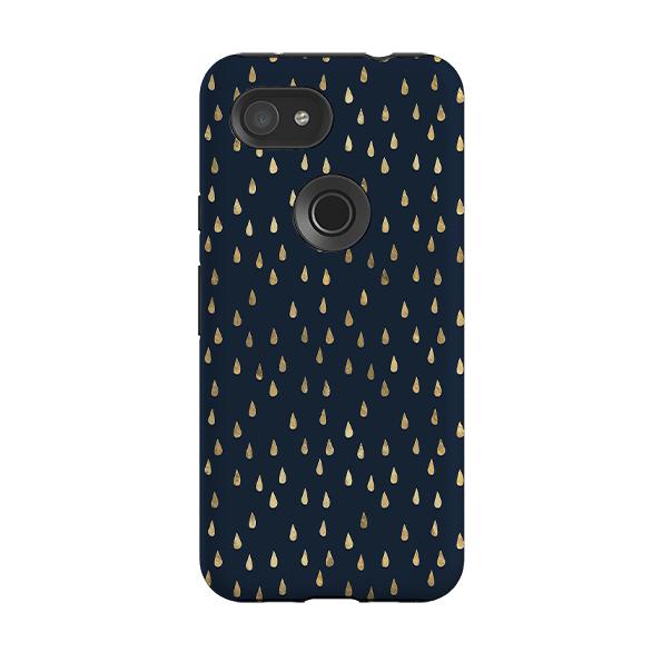 Google phone case-Blue Rain-Product Details Raised bevel to protect screen from scratches. Impact resistant polycarbonate shell and shock absorbing inner TPU liner. Secure fit with design wrapping around side of the case and full access to ports. Compatible with Qi-standard wireless charging. Thickness 1/8 inch (3mm), weight 30g. Compatibility See drop down menu for options, please select the right case as we print to order.-Stringberry