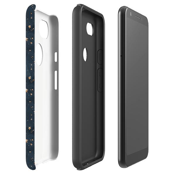 Google phone case-Bode Galaxy-Product Details Raised bevel to protect screen from scratches. Impact resistant polycarbonate shell and shock absorbing inner TPU liner. Secure fit with design wrapping around side of the case and full access to ports. Compatible with Qi-standard wireless charging. Thickness 1/8 inch (3mm), weight 30g. Compatibility See drop down menu for options, please select the right case as we print to order.-Stringberry