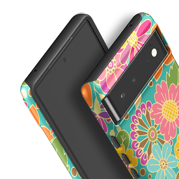 Google phone case-Bouquet By Amelia Bowman-Product Details Raised bevel to protect screen from scratches. Impact resistant polycarbonate shell and shock absorbing inner TPU liner. Secure fit with design wrapping around side of the case and full access to ports. Compatible with Qi-standard wireless charging. Thickness 1/8 inch (3mm), weight 30g. Compatibility See drop down menu for options, please select the right case as we print to order.-Stringberry