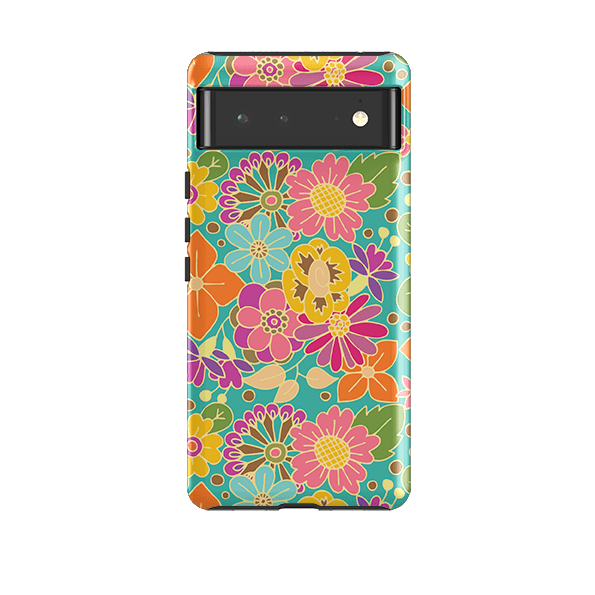 Google phone case-Bouquet By Amelia Bowman-Product Details Raised bevel to protect screen from scratches. Impact resistant polycarbonate shell and shock absorbing inner TPU liner. Secure fit with design wrapping around side of the case and full access to ports. Compatible with Qi-standard wireless charging. Thickness 1/8 inch (3mm), weight 30g. Compatibility See drop down menu for options, please select the right case as we print to order.-Stringberry
