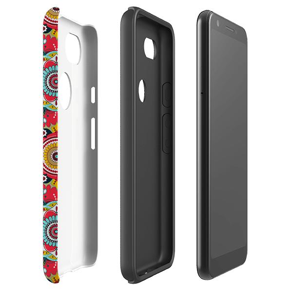 Google phone case-Burford-Product Details Raised bevel to protect screen from scratches. Impact resistant polycarbonate shell and shock absorbing inner TPU liner. Secure fit with design wrapping around side of the case and full access to ports. Compatible with Qi-standard wireless charging. Thickness 1/8 inch (3mm), weight 30g. Compatibility See drop down menu for options, please select the right case as we print to order.-Stringberry