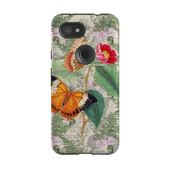 Google phone case-Butterfly Stories-Product Details Raised bevel to protect screen from scratches. Impact resistant polycarbonate shell and shock absorbing inner TPU liner. Secure fit with design wrapping around side of the case and full access to ports. Compatible with Qi-standard wireless charging. Thickness 1/8 inch (3mm), weight 30g. Compatibility See drop down menu for options, please select the right case as we print to order.-Stringberry