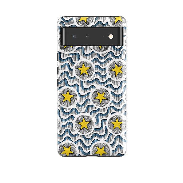 Google phone case-Celestial By Cressida Bell-Product Details Raised bevel to protect screen from scratches. Impact resistant polycarbonate shell and shock absorbing inner TPU liner. Secure fit with design wrapping around side of the case and full access to ports. Compatible with Qi-standard wireless charging. Thickness 1/8 inch (3mm), weight 30g. Compatibility See drop down menu for options, please select the right case as we print to order.-Stringberry