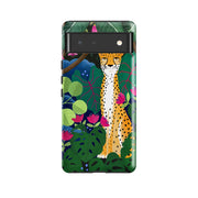 Google Tough Case -  Cheetah And Monstera By Bex Parkin