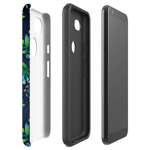 Google phone case-Chester-Product Details Raised bevel to protect screen from scratches. Impact resistant polycarbonate shell and shock absorbing inner TPU liner. Secure fit with design wrapping around side of the case and full access to ports. Compatible with Qi-standard wireless charging. Thickness 1/8 inch (3mm), weight 30g. Compatibility See drop down menu for options, please select the right case as we print to order.-Stringberry