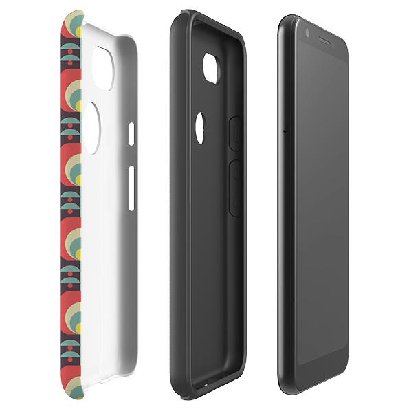 Google phone case-Chris-Product Details Raised bevel to protect screen from scratches. Impact resistant polycarbonate shell and shock absorbing inner TPU liner. Secure fit with design wrapping around side of the case and full access to ports. Compatible with Qi-standard wireless charging. Thickness 1/8 inch (3mm), weight 30g. Compatibility See drop down menu for options, please select the right case as we print to order.-Stringberry