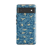 Google phone case-Clouds By Cressida Bell-Product Details Raised bevel to protect screen from scratches. Impact resistant polycarbonate shell and shock absorbing inner TPU liner. Secure fit with design wrapping around side of the case and full access to ports. Compatible with Qi-standard wireless charging. Thickness 1/8 inch (3mm), weight 30g. Compatibility See drop down menu for options, please select the right case as we print to order.-Stringberry