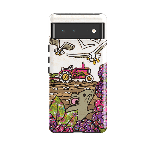 Google phone case-Country By Amelia Bowman-Product Details Raised bevel to protect screen from scratches. Impact resistant polycarbonate shell and shock absorbing inner TPU liner. Secure fit with design wrapping around side of the case and full access to ports. Compatible with Qi-standard wireless charging. Thickness 1/8 inch (3mm), weight 30g. Compatibility See drop down menu for options, please select the right case as we print to order.-Stringberry