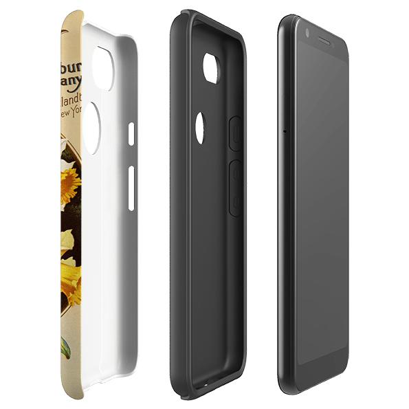 Google phone case-Crook Hall-Product Details Raised bevel to protect screen from scratches. Impact resistant polycarbonate shell and shock absorbing inner TPU liner. Secure fit with design wrapping around side of the case and full access to ports. Compatible with Qi-standard wireless charging. Thickness 1/8 inch (3mm), weight 30g. Compatibility See drop down menu for options, please select the right case as we print to order.-Stringberry