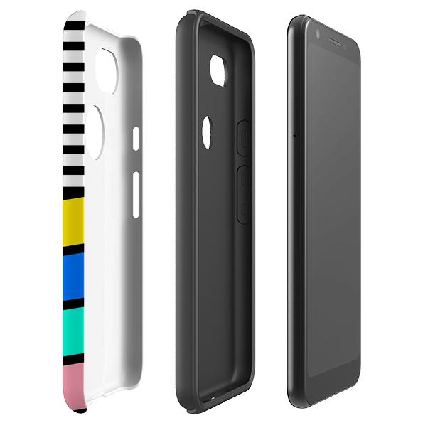 Google phone case-Detroit Memphis-Product Details Raised bevel to protect screen from scratches. Impact resistant polycarbonate shell and shock absorbing inner TPU liner. Secure fit with design wrapping around side of the case and full access to ports. Compatible with Qi-standard wireless charging. Thickness 1/8 inch (3mm), weight 30g. Compatibility See drop down menu for options, please select the right case as we print to order.-Stringberry