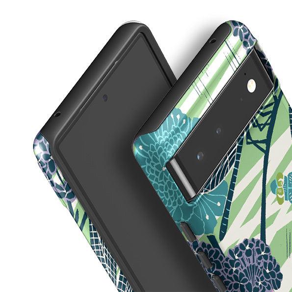 Google phone case-Dragonflies By Kate Heiss-Product Details Raised bevel to protect screen from scratches. Impact resistant polycarbonate shell and shock absorbing inner TPU liner. Secure fit with design wrapping around side of the case and full access to ports. Compatible with Qi-standard wireless charging. Thickness 1/8 inch (3mm), weight 30g. Compatibility See drop down menu for options, please select the right case as we print to order.-Stringberry
