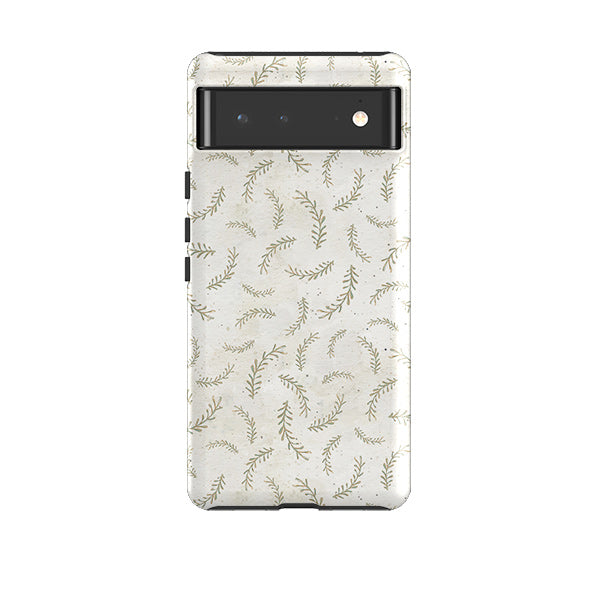 Google phone case-Feathers Grey By Katherine Quinn-Product Details Raised bevel to protect screen from scratches. Impact resistant polycarbonate shell and shock absorbing inner TPU liner. Secure fit with design wrapping around side of the case and full access to ports. Compatible with Qi-standard wireless charging. Thickness 1/8 inch (3mm), weight 30g. Compatibility See drop down menu for options, please select the right case as we print to order.-Stringberry