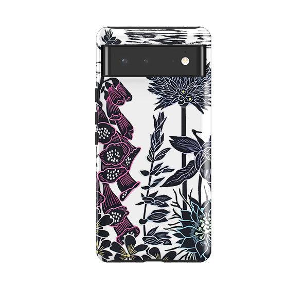 Google phone case-Fox Gloves By kate Heiss-Product Details Raised bevel to protect screen from scratches. Impact resistant polycarbonate shell and shock absorbing inner TPU liner. Secure fit with design wrapping around side of the case and full access to ports. Compatible with Qi-standard wireless charging. Thickness 1/8 inch (3mm), weight 30g. Compatibility See drop down menu for options, please select the right case as we print to order.-Stringberry