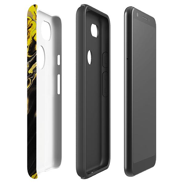 Google phone case-Furnace-Product Details Raised bevel to protect screen from scratches. Impact resistant polycarbonate shell and shock absorbing inner TPU liner. Secure fit with design wrapping around side of the case and full access to ports. Compatible with Qi-standard wireless charging. Thickness 1/8 inch (3mm), weight 30g. Compatibility See drop down menu for options, please select the right case as we print to order.-Stringberry