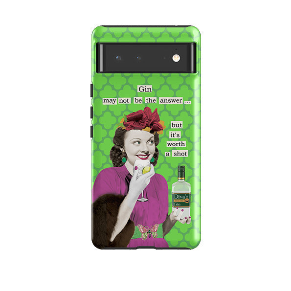 Google phone case-Gin By Clare Jordan-Product Details Raised bevel to protect screen from scratches. Impact resistant polycarbonate shell and shock absorbing inner TPU liner. Secure fit with design wrapping around side of the case and full access to ports. Compatible with Qi-standard wireless charging. Thickness 1/8 inch (3mm), weight 30g. Compatibility See drop down menu for options, please select the right case as we print to order.-Stringberry