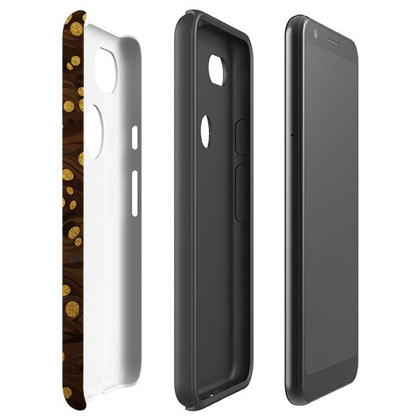 Google phone case-Ginger Soda-Product Details Raised bevel to protect screen from scratches. Impact resistant polycarbonate shell and shock absorbing inner TPU liner. Secure fit with design wrapping around side of the case and full access to ports. Compatible with Qi-standard wireless charging. Thickness 1/8 inch (3mm), weight 30g. Compatibility See drop down menu for options, please select the right case as we print to order.-Stringberry