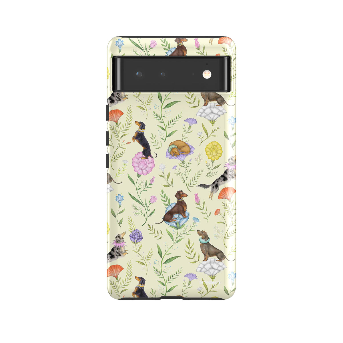 Google Tough Case -  Google Pixel Case Doxy Day Afternoon Buttercream By Catherine Rowe